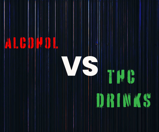 Alcohol vs thc drinks graphic
