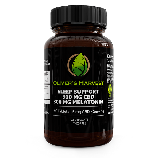 Oliver's Harvest 300mg CBD Sleep Support Tablets - Coming Soon!