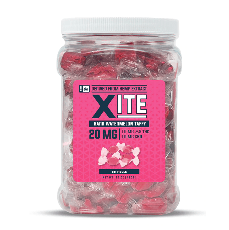 XITE CBD Delta 9 THC 1:1 Taffy 20mg