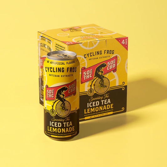 Cycling Frog Sparkling THC Iced Tea Lemonade 50mg THC/50mg CBD