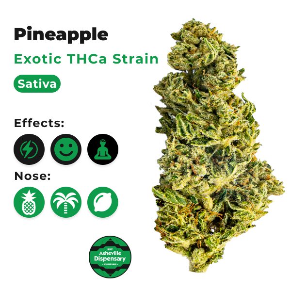 Asheville Dispensary THCA Exotic Pineapple OG (Sativa)