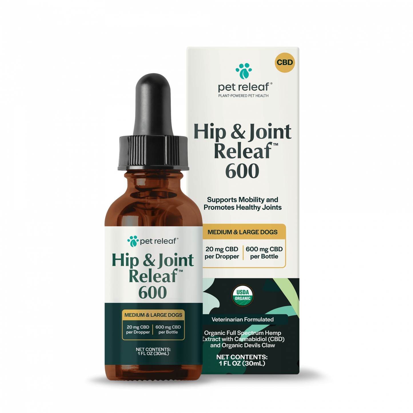 Pet Releaf Hip and Joint Releaf 600mg Tincture