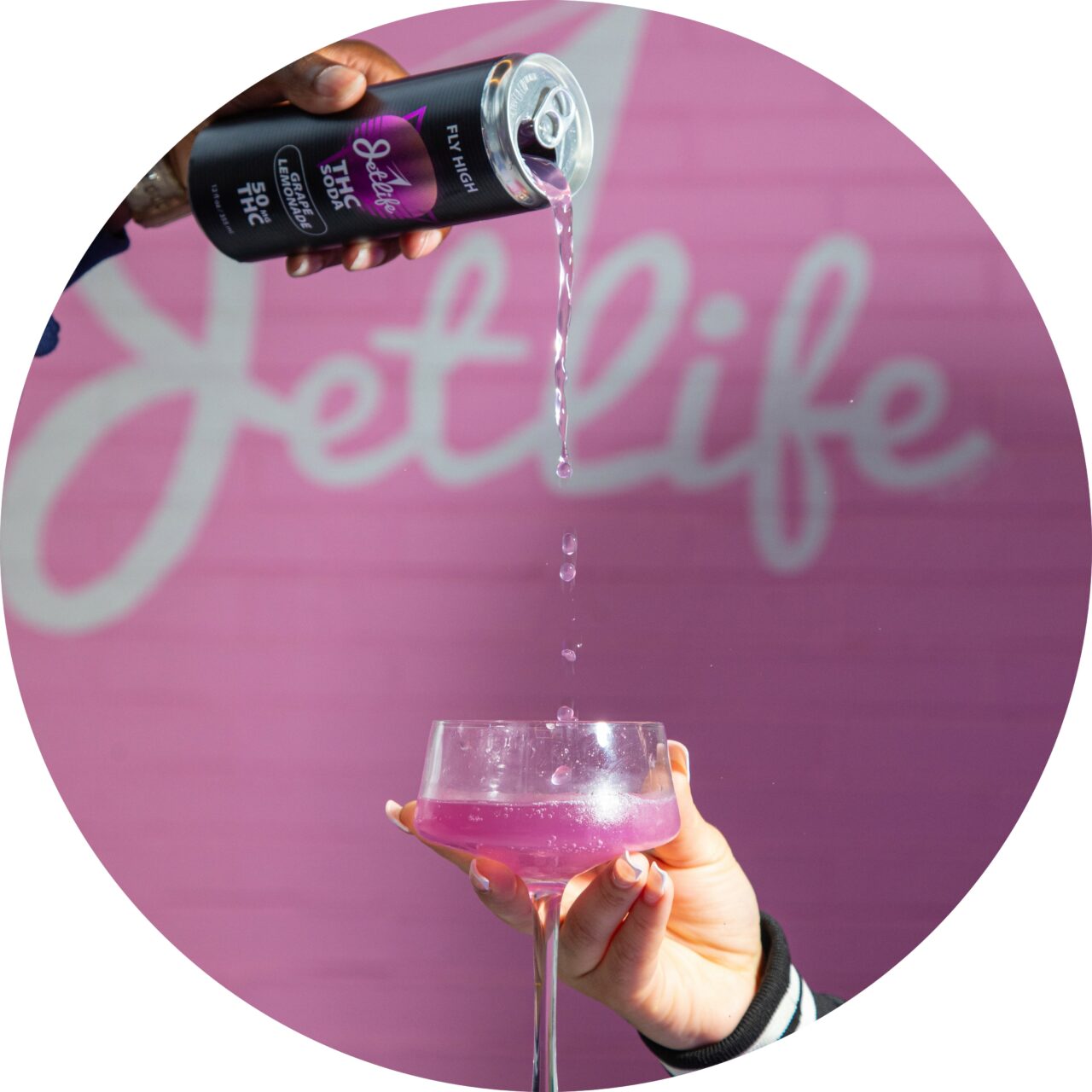 Jet Life Grape Lemonade 50mg THC Soda