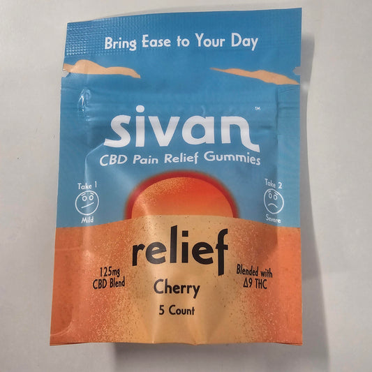 Sivan Pain Relief Gummies, CBD Blended With D9, 125MG