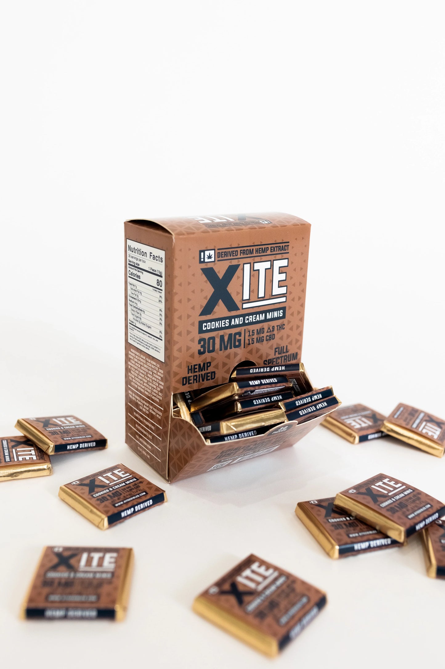 XITE Delta 9 CBD 1:1 Chocolate Mini 30mg
