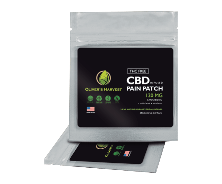 Oliver's Harvest CBD Patches - Menthol &amp; Lidocaine