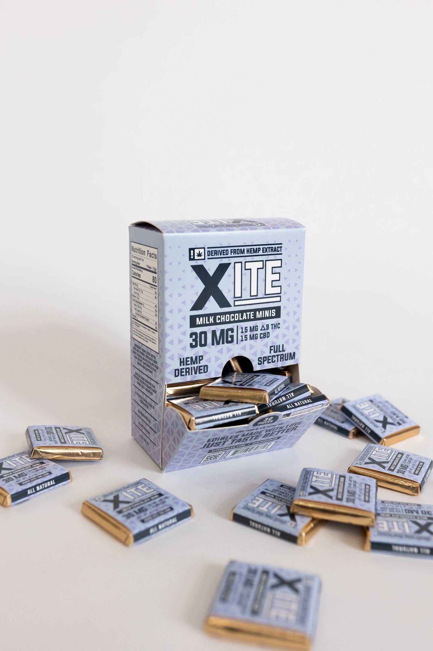 XITE Delta 9 CBD 1:1 Chocolate Mini 30mg