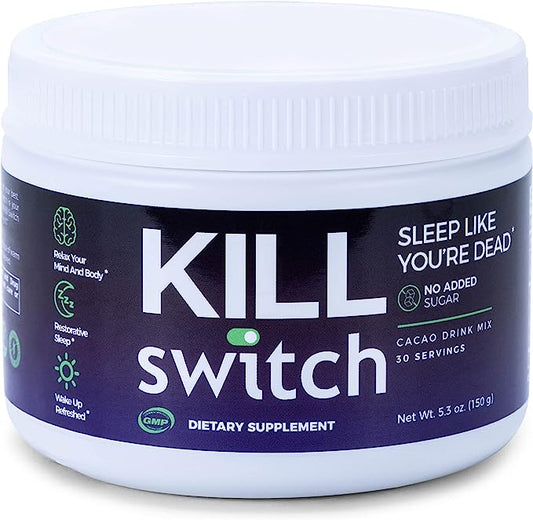 Kill Switch Sleep Aid Dietary Supplement 30 Servings Sugar-Free Hot Chocolate