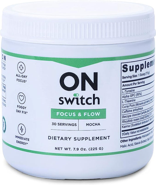 On Switch Dietary Supplement 30 Servings Mocha Flavor
