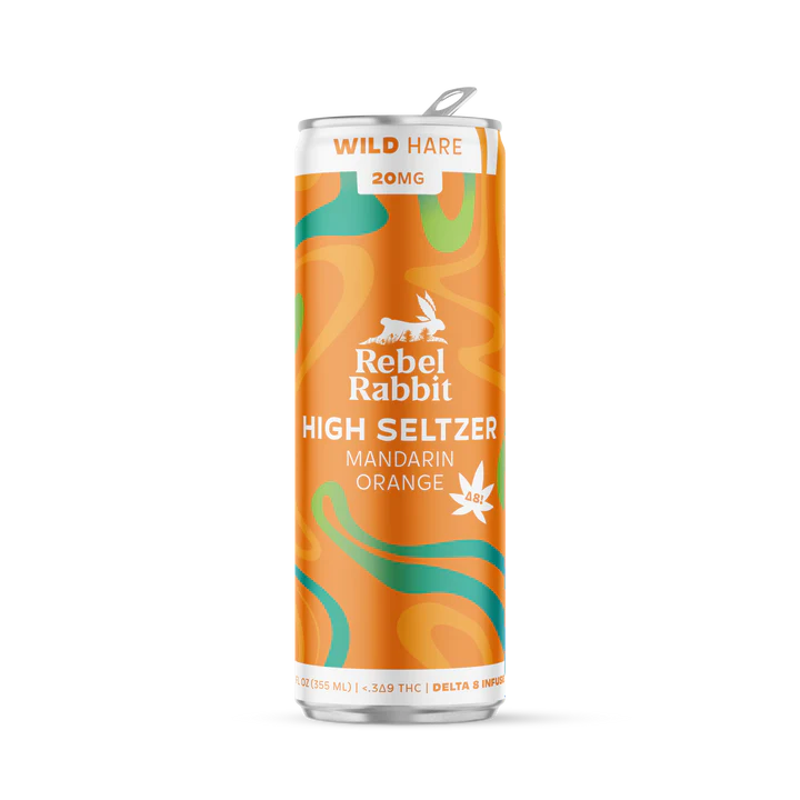 Rebel Rabbit Wild Hare Seltzer - Delta 8, 20mg, Multiple Flavors
